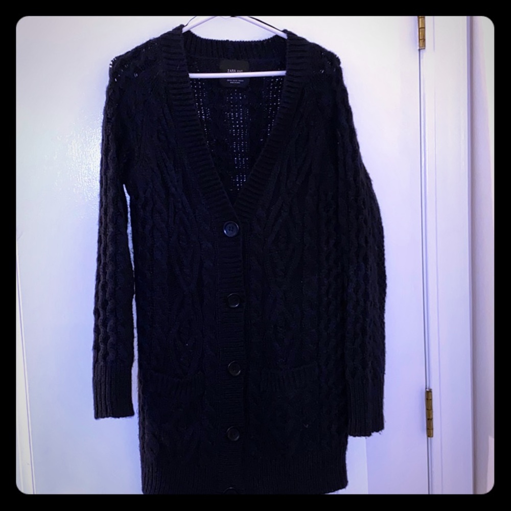 Zara knit button down sweater